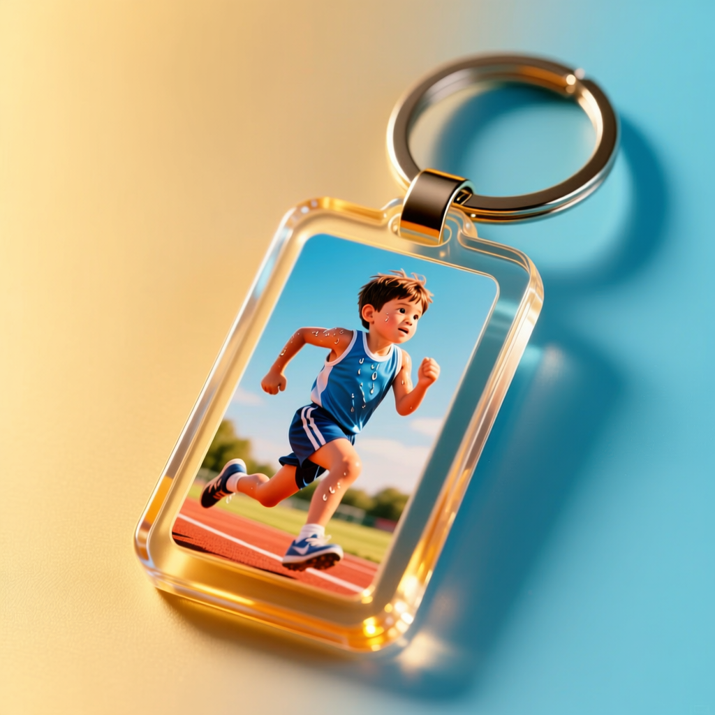 Брелок прямоугольный акриловый 4х5,6